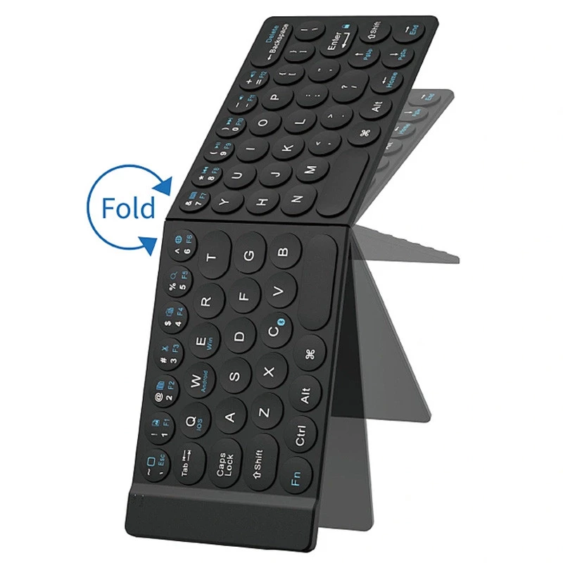 Клавиатура WIWU Fold Mini Keyboard FMK-01 – Black. Фото 2 из 8