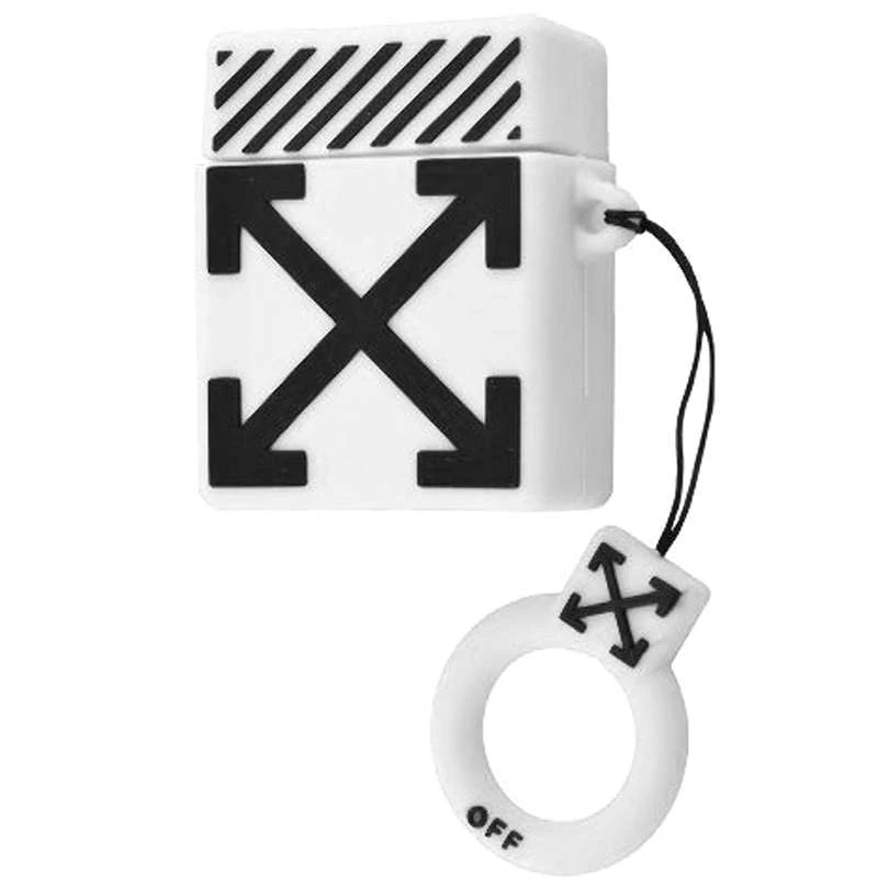 

Силіконовий футляр Square case для навушників AirPods (Off-White / Білий)