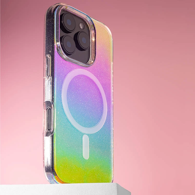 Чехол с блестками и MagSafe на Apple iPhone 16 Pro Max – Chroma+Glitter. Фото 3 из 9