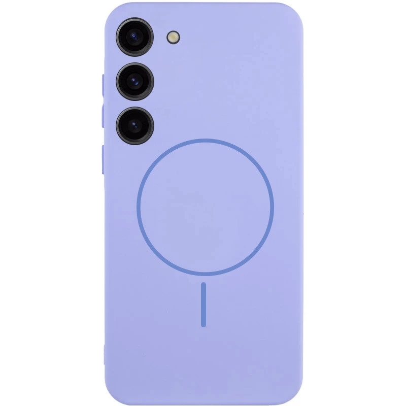 Чохол Silicone Cover Lakshmi Full Camera (AA) with Magnetic Fit для Samsung Galaxy S23 – Бузковий / Dasheen. Фото 1 з 4
