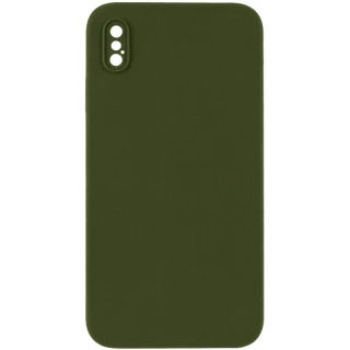 Чехол Silicone Case Square L с защитой камеры для Apple iPhone XS (5.8") фото 1 из 1