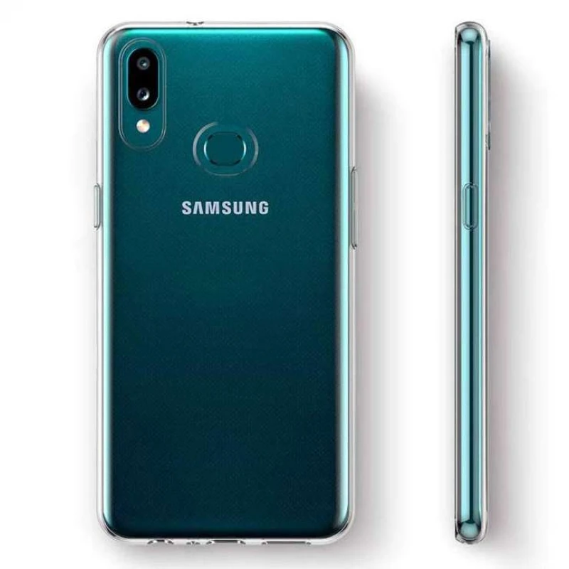 Ультратонкий силиконовый чехол 1 мм для Samsung Galaxy A10s – Бесцветный (прозрачный). Фото 2 из 3