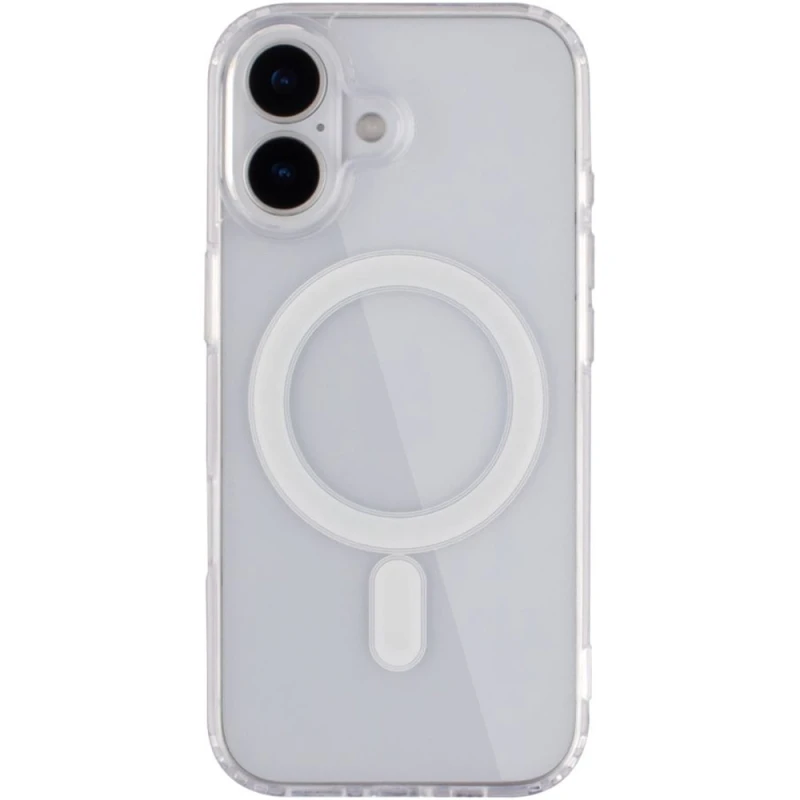Чехол TPU Crystal Case with Magnetic Fit для Apple iPhone 16 – Clear. Фото 11 из 19