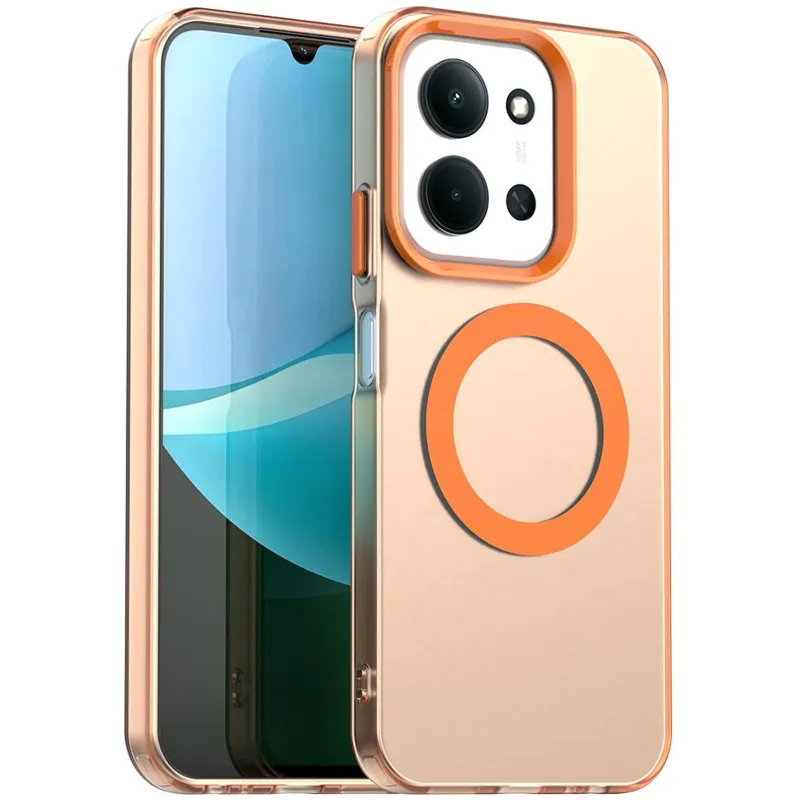 TPU+PC чохол Hybrid Magnetic Safe Case для Xiaomi Poco C85 (Global) – Orange. Фото 2 з 4