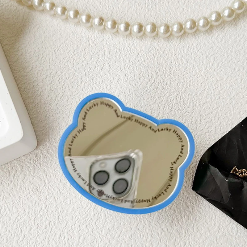 Тримач для телефону Popsocket Mirror is fun – Blue bear. Фото 2 з 2