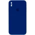 Чехол Silicone Case Square с защитой камеры для Apple iPhone XS Max (6.5") – Синий / Deep navy. Фото 1 из 1