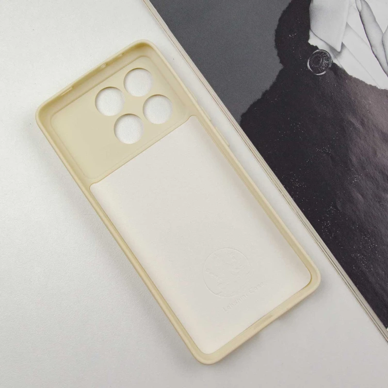 Кольоровий силіконовий чохол GETMAN із закритою камерою для Xiaomi Redmi Note 13 Pro 5G – Пісочний / Sand. Фото 4 з 7