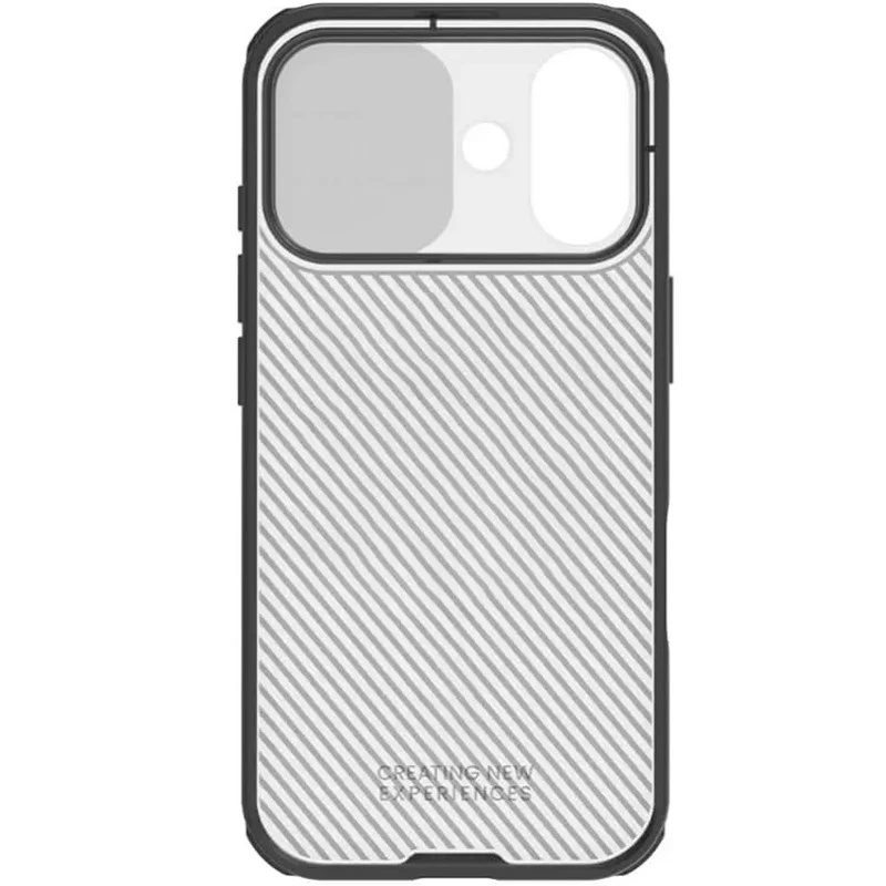 Карбована накладка Nillkin Pro зі шторкою для камери на Apple iPhone 17 (6.3") – Transparent black. Фото 4 з 4