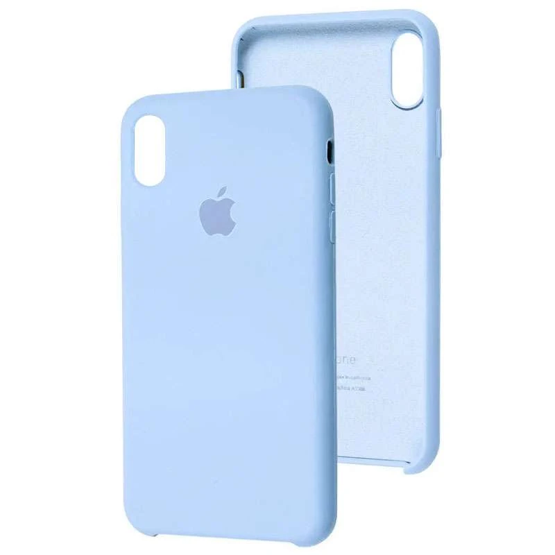 

Чехол Silicone Case для Apple iPhone XS (5.8") (Голубой / Baby Blue), Блакитний / baby blue