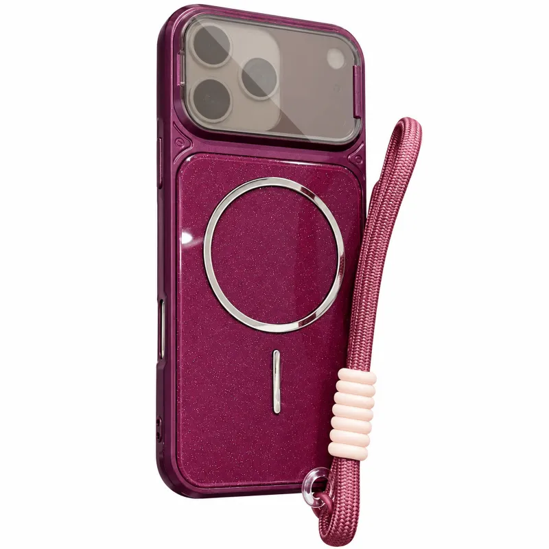Чехол TPU+PC Pacific with Magnetic Fit and straps для Apple iPhone 18 Pro – Red. Фото 2 из 4