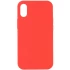 Чохол з закритим низом Silicone Case на Apple iPhone XS (5.8") – Кавуновий / Watermelon red. Фото 1 з 3