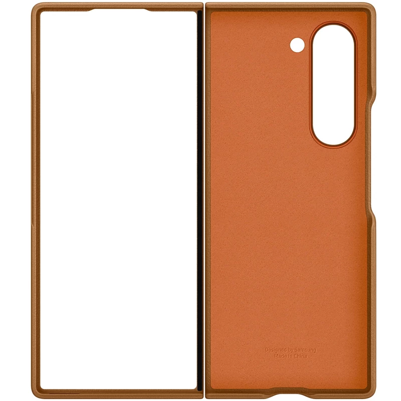 Шкіряний чохол Leather Case Premium на Samsung Galaxy Z Fold7 – Tan. Фото 9 з 11