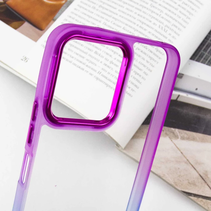 Силіконовий чохол фреш на Xiaomi Redmi 12 – Синій / Фіолетовий. Фото 9 з 9