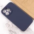 Чехол с закрытым низом Silicone Case для Apple iPhone 16 Pro Max – Темно-синий / Midnight blue. Фото 7 из 8