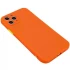 Силиконовый чехол TPU Square с защитой камеры для Apple iPhone 11 Pro Max (6.5") – Оранжевый. Фото 3 из 4