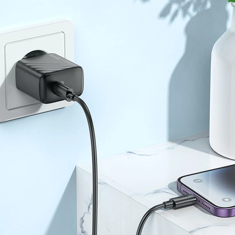 СЗУ Hoco CS22A Value PD30W – Black. Фото 4 из 5