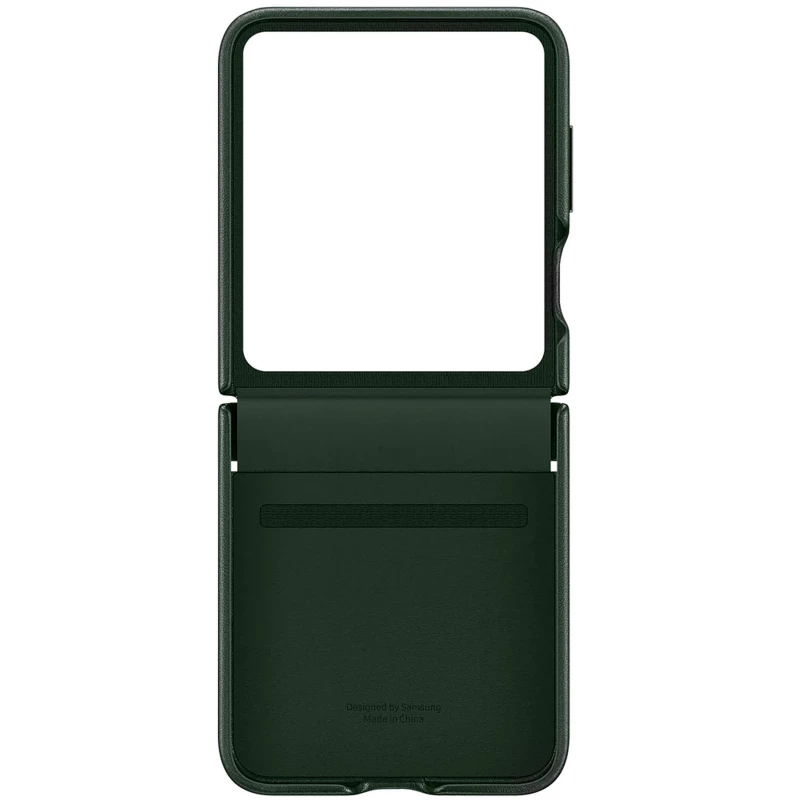 Шкіряний чохол Leather Case Premium на Samsung Galaxy Z Flip5 – Green. Фото 2 з 3