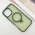Кольоровий TPU+PC з металевими кнопками, кільцем та MagSafe на Apple iPhone 16 Pro Max – Green. Фото 4 з 9