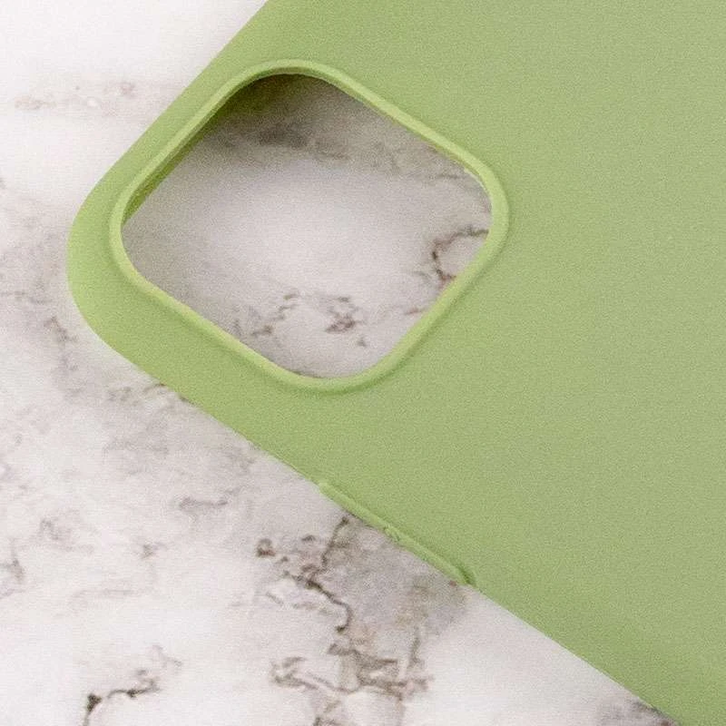 Цветной силиконовый чехол для Apple iPhone 14 (6.1") – Фисташковый. Фото 3 из 4