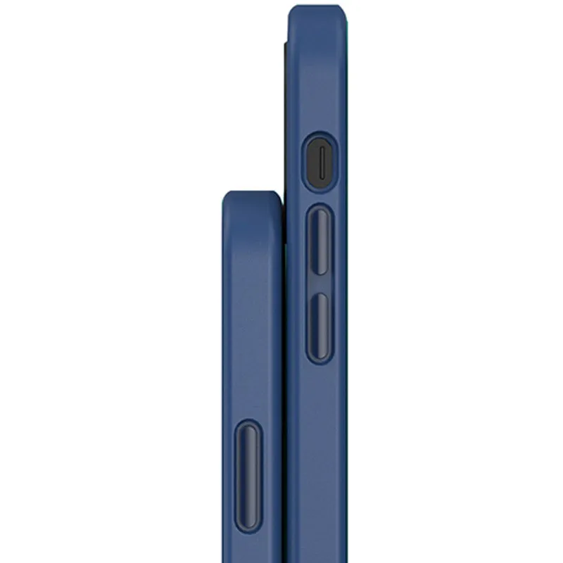 TPU+PC чохол Metal Buttons with Magnetic Fit для Apple iPhone 16 Pro – Синій / Navy Blue. Фото 6 з 9