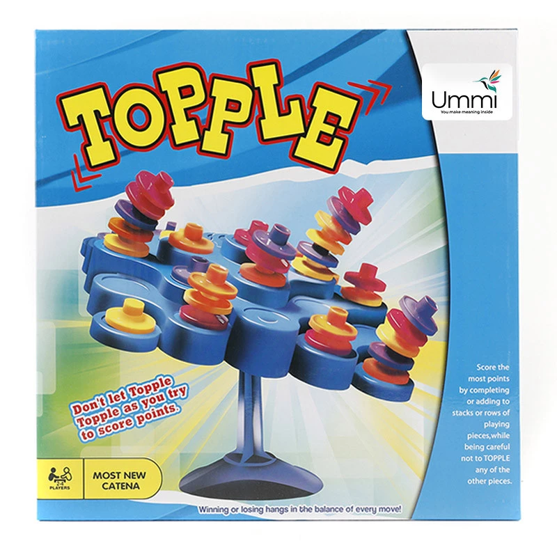 Настільна інтерактивна гра Ummi 707-30 Topple Tower Game – Blue. Фото 6 з 7