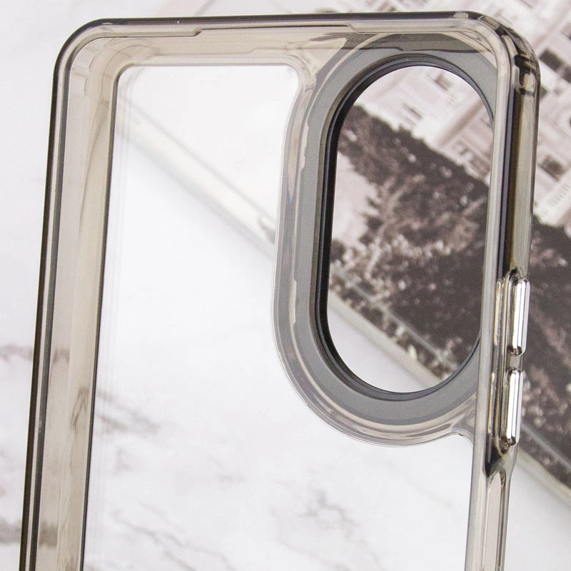Кольоровий чохол TPU+PC на Oppo A78 4G – Gray. Фото 6 з 6