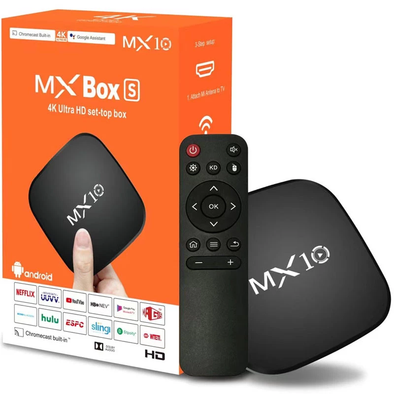 

Smart Android TV Box MX10 (Black)