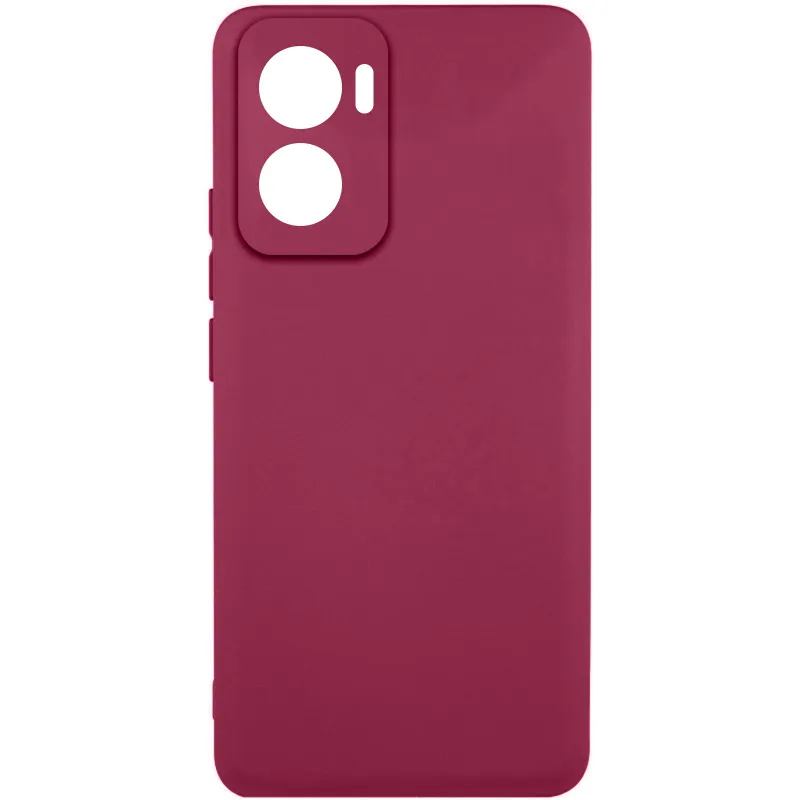 Чехол Silicone Case Lakshmi Premium з закритою камерою на Motorola Moto G06 – Бордовый / Plum. Фото 1 из 1