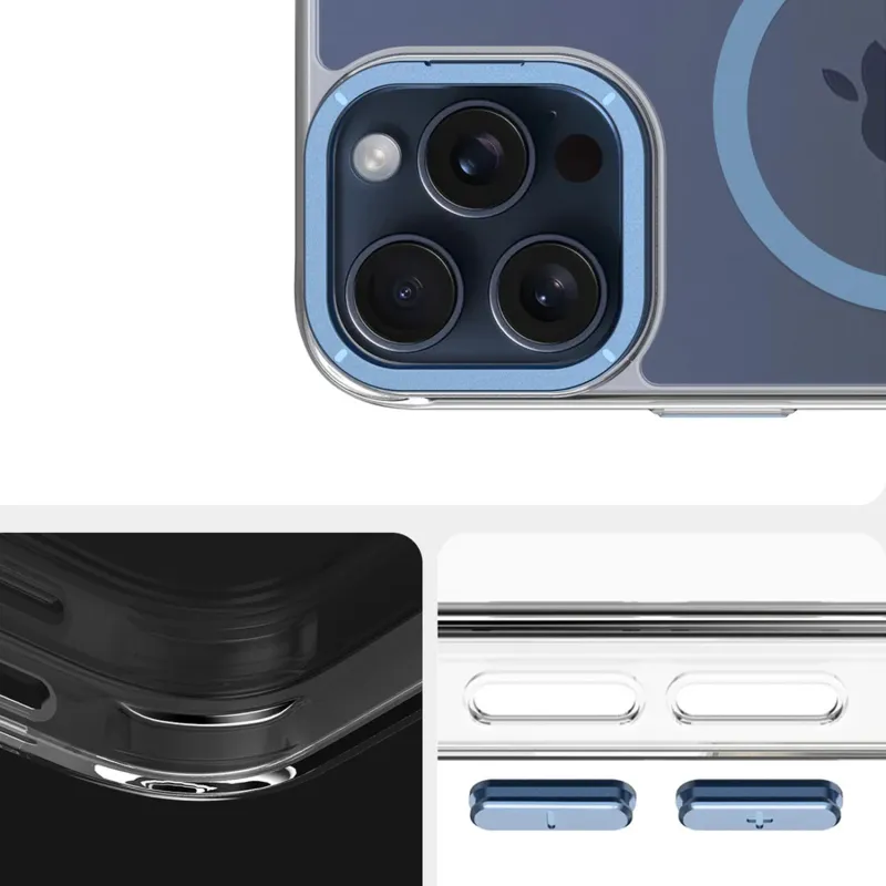 Чохол TPU Space Case Apex with Magnetic Fit для Apple iPhone 15 Pro (6.1") – Синій / Navy Blue. Фото 5 з 8