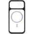 Чохол TPU GETMAN Moon Clear with MagSafe для Apple iPhone 13 (6.1") – Black. Фото 6 з 8