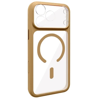 Чохол TPU+PC GETMAN Moon Clear with MagSafe для Apple iPhone 13 (6.1") — Brown