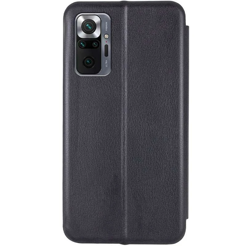 Чохол-книжка класичний на Xiaomi Redmi Note 10 Pro – Чорний. Фото 4 з 4
