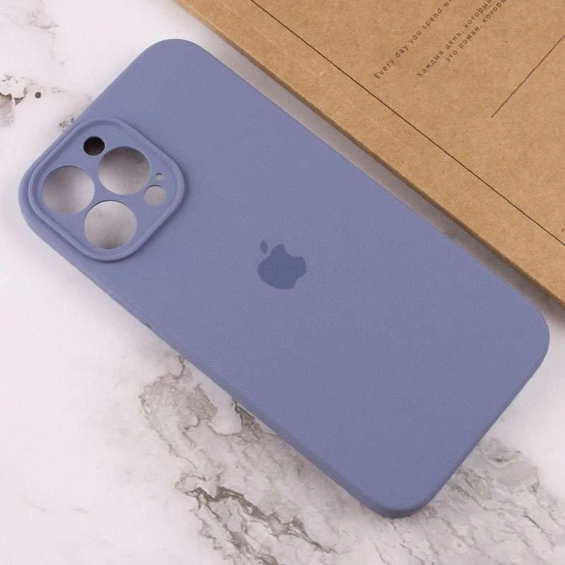 Чохол Silicone Case з захистом камери на Apple iPhone 14 Pro Max (6.7") – Сірий / Lavender Gray. Фото 4 з 4