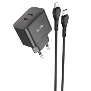 СЗУ Hoco N29 PD35W (2Type-C) + Type-C + Lightning фото 1 СЗУ Hoco N29 PD35W (2Type-C) + Type-C + Lightning фото 1 из 1