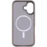 TPU+PC чехол Metal Buttons with Magnetic Fit для Apple iPhone 17 (6.3") – Серый / Grey. Фото 4 из 6