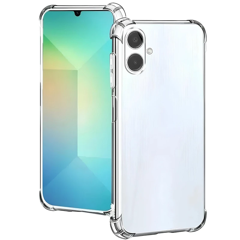 Ультратонкий силиконовый чехол GETMAN с крытыми бортами та камерою на TECNO Spark Go 2 – Бесцветный (прозрачный). Фото 1 из 3