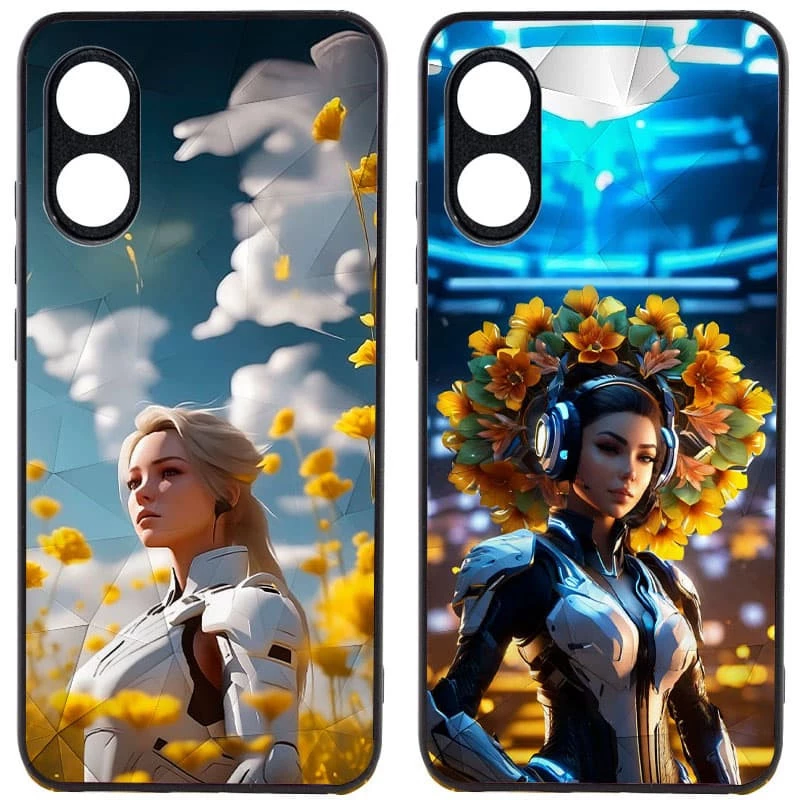 Стеклянный чехол Prisma Ladies на Oppo A38 фото 1 из 1