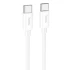 Дата кабель Hoco X87 Magic Type-C to Type-C PD 60W (1m) – White. Фото 1 з 6