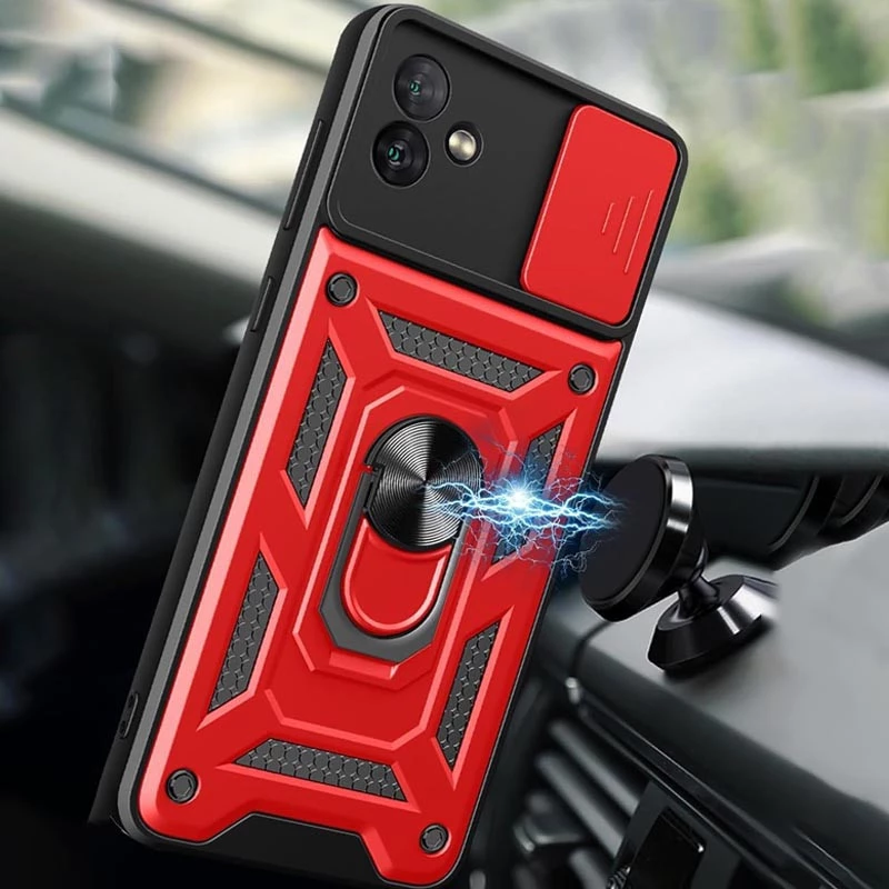 Протиударний чохол Serge Ring з захистом камери на Samsung Galaxy A06 – Червоний. Фото 3 з 6