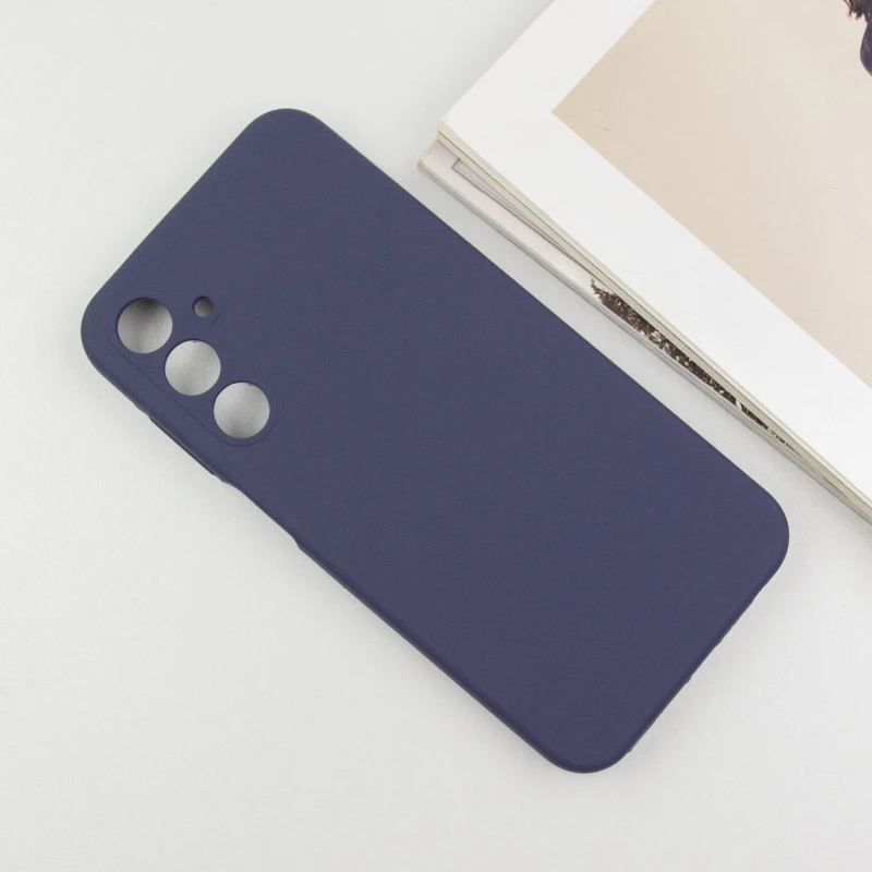 Чохол Silicone Case Lakshmi Premium із закритою камерою для Samsung Galaxy A35 – Темно-синій / Midnight blue. Фото 10 з 11