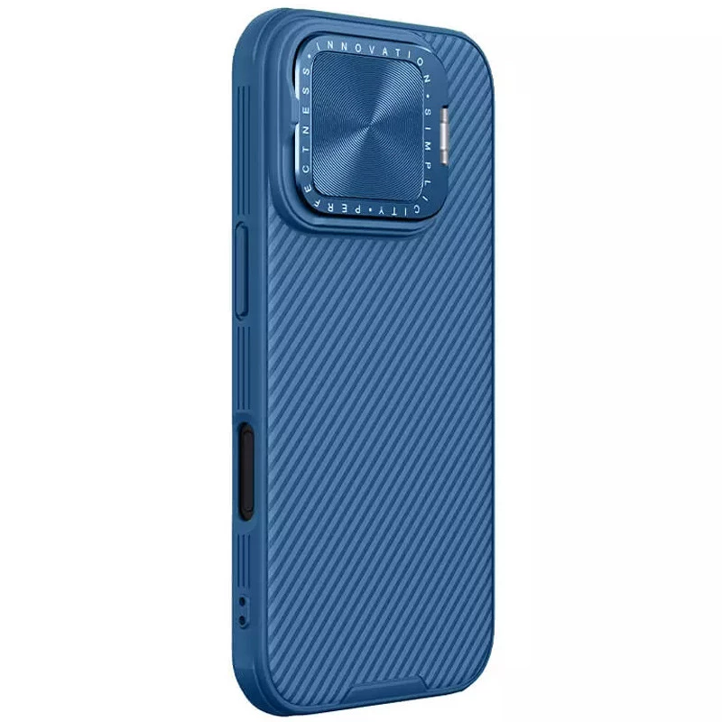 Чохол Silicone Nillkin LensWing Prop Magnetic для Apple iPhone 16 Pro – Синій / Blue. Фото 2 з 21