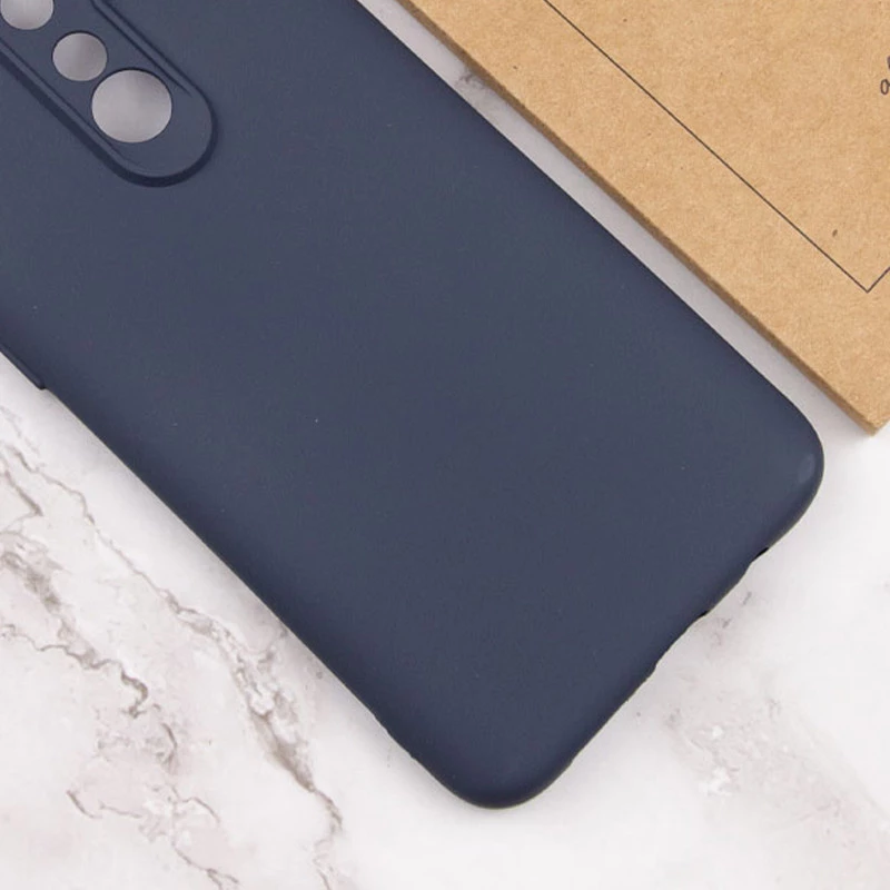 Кольоровий силіконовий чохол GETMAN із закритою камерою для Xiaomi Redmi 8 – Синій / Midnight Blue. Фото 3 з 3