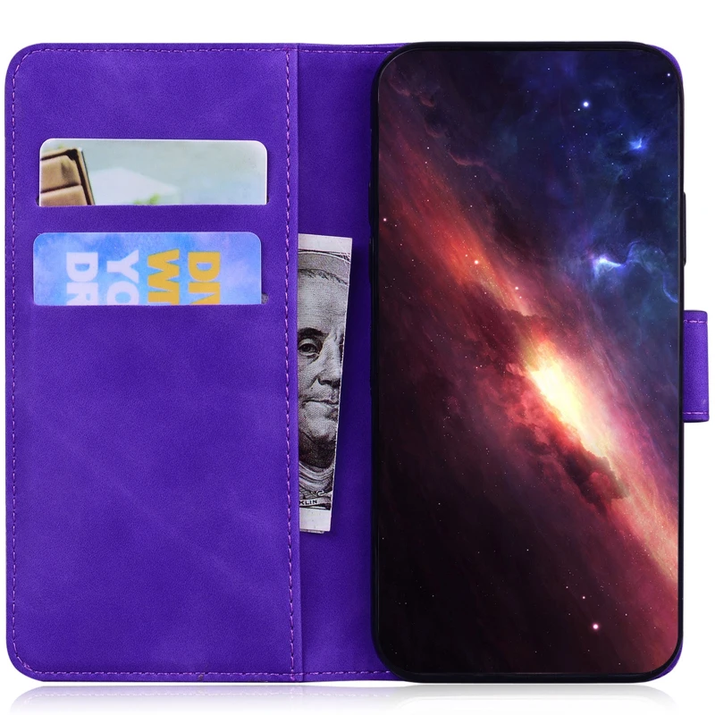 Кожаный чехол-книжка Tiger для Samsung Galaxy A37 5G – Purple. Фото 3 из 5