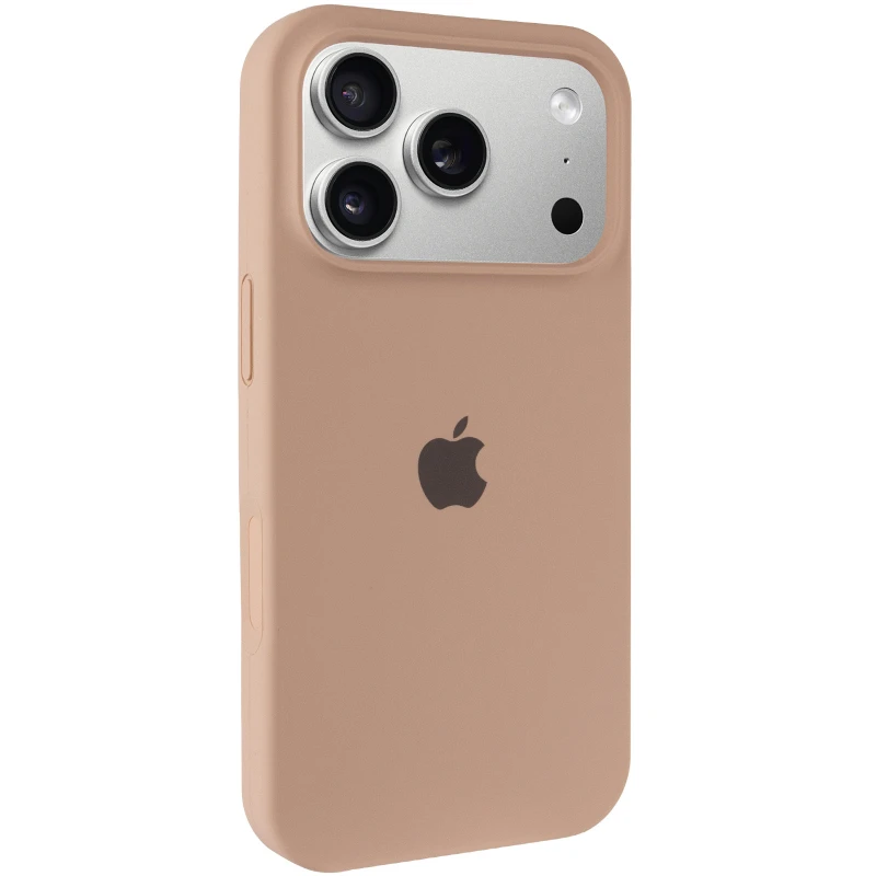 Чехол Silicone Case (AA) Logo with MagSafe для Apple iPhone 17 Pro Max (6.9") – Бежевый / Desert Gold. Фото 2 из 11