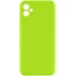 Кольоровий силіконовий чохол GETMAN із закритою камерою для Samsung Galaxy A06 – Салатовий / Neon Green. Фото 1 з 2