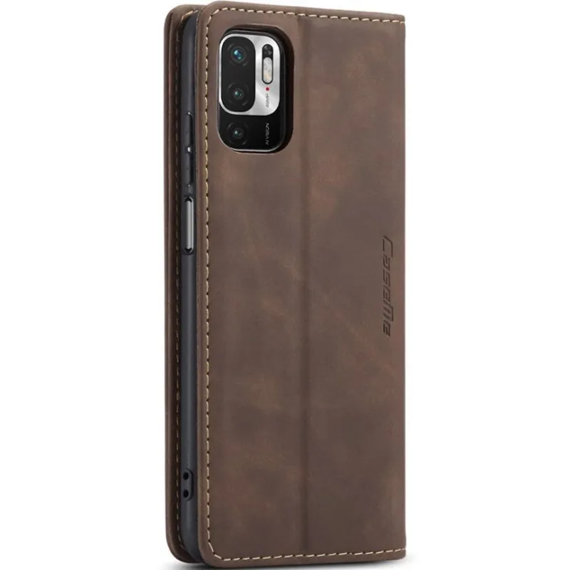 Шкіряний чохол-книжка CaseMe Velvet Nubuck для Xiaomi Redmi Note 10 / Note 10s – Coffee. Фото 5 з 5