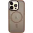 TPU+PC чохол Metal Buttons with Magnetic Fit для Apple iPhone 16 Pro – Золотий / Gold. Фото 1 з 6