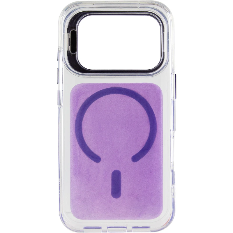 Чохол TPU+PC Jewel Sparkle with MagSafe для Apple iPhone 17 Pro (6.3") – Lavender Glitter. Фото 5 з 8