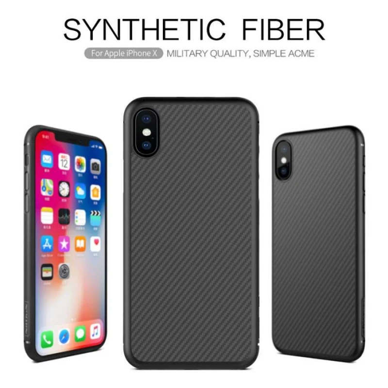 

Карбована синтетична накладка Nillkin на Apple iPhone X (5.8")