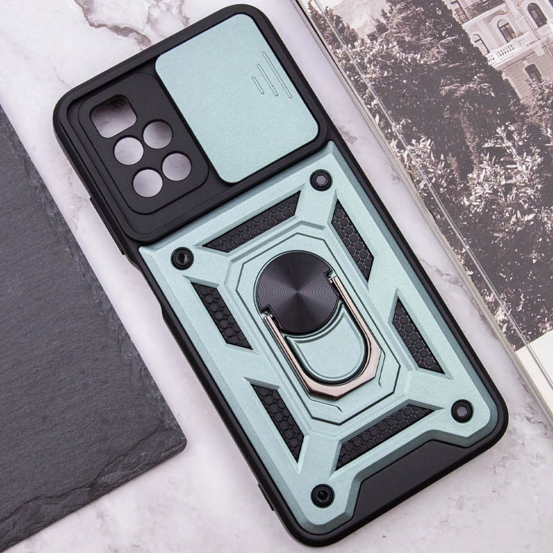 Протиударний чохол Serge Ring з захистом камери на Xiaomi Redmi 10 – Зелений. Фото 9 з 9